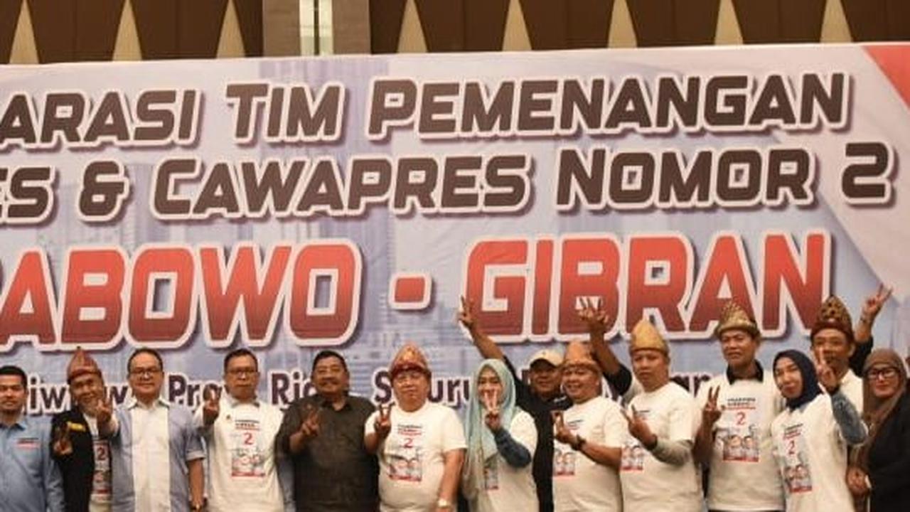 Paguyuban Asal Sumsel di Riau Deklarasi Dukungan, Yakin Prabowo-Gibran Menang Satu Putaran
