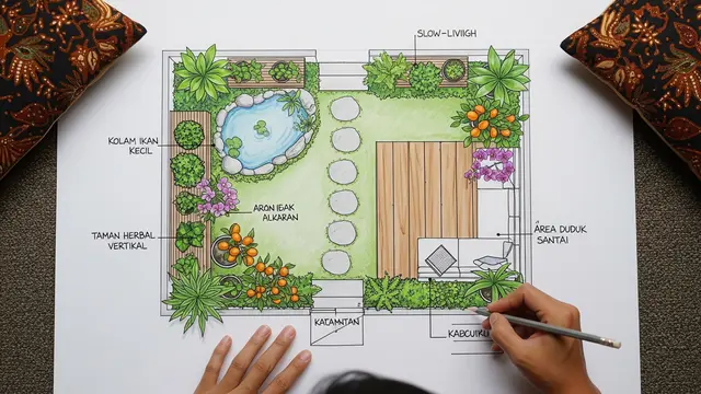 Cara Membuat Kebun Slow Living di Lahan Sempit/AI Generated