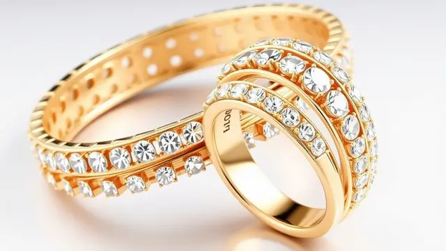 Set Gelang dan Cincin Konsep Moving Stone