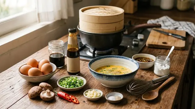 Resep Steam Omelet Saus Tiram yang Lembut dan Gurih/AI Generated