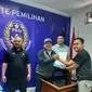 Pasangan Yoko Anggasurya dan Afwan Abdul Gofur, calon ketua dan wakil ketua Askot PSSI Kota Bandung