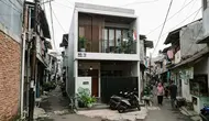 8 Desain Rumah 2 Lantai di Gang Sempit Tanpa Halaman Depan, Resolusi Hunian Minimalis di 2027