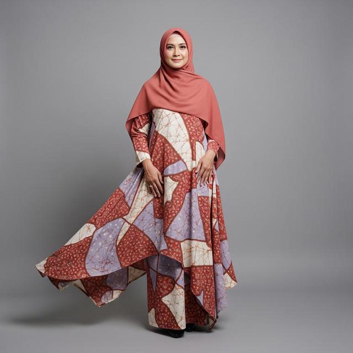 10 Model Baju Gamis Batik Ibu Ibu Terbaru, Ini Padu Padan yang Bikin Terlihat Muda di 2025
