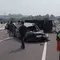 Kronologi BYD Tabrak Truk hingga Terguling di Tol Bocimi