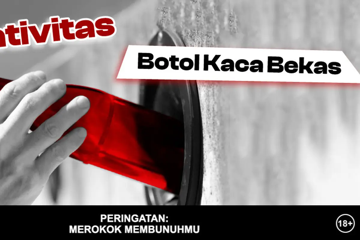 Kreativitas dari botol kaca bekas