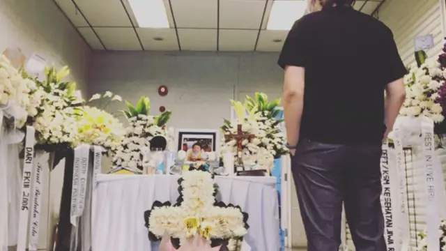 Putra psikiater Andreas Kurniawan bernama Hiro meninggal dunia pada usia satu tahun lebih. Hiro lahir dengan kondisi langka Moebius Syndrome. (Foto: Twitter @ndreamon)