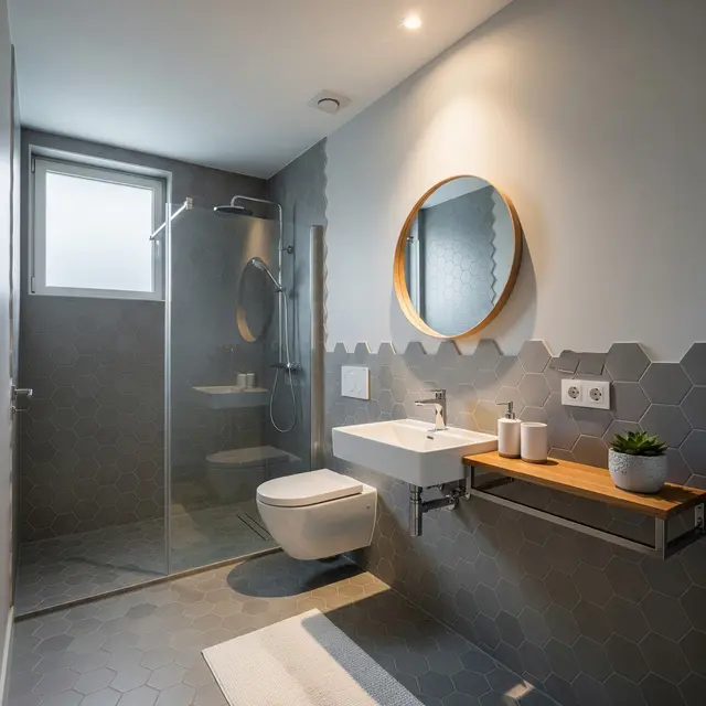9 Model Keramik Kamar Mandi Abu-abu, Tampilan Modern dan Fungsional