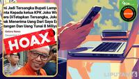Cek Fakta: Hoaks Artikel Bupati Lampung Tengah Minta KPK Menetapkan Jokowi Sebagai Tersangka