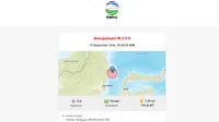 Di akhir pekan, Minggu (15/9/2024) gempa terkini menggetarkan pukul 20:08:09 WIB di wilayah Berau, Provinsi Kalimantan Timur (Kaltim). (www.bmkg.go.id)