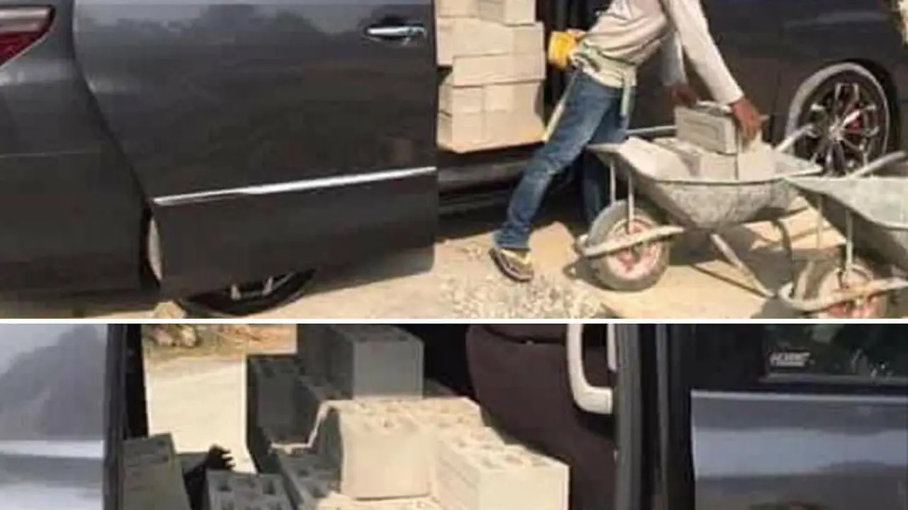 Toyota Alphard untuk Angkut Batako