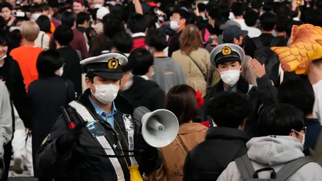 Polisi Jepang Jaga Ketat Perayaan Halloween di Tokyo