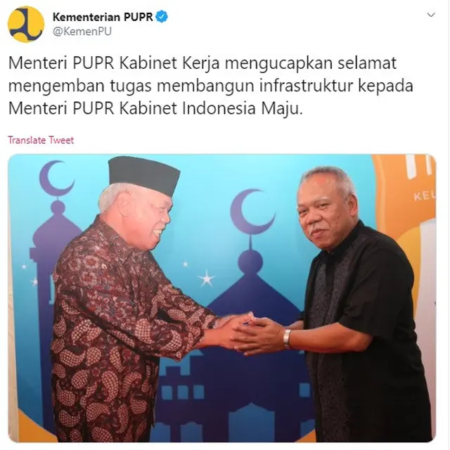 momen kocak Menteri Basuki