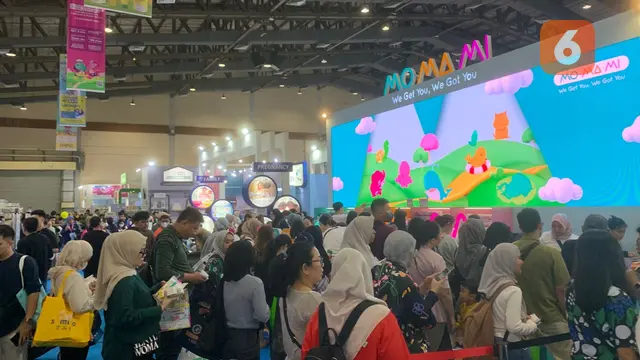 Suasana di hari pertama Indonesia Maternity, Baby and Kids Expo (IMBEX) 2023, digelar di Jakarta Convention Center pada 1--3 Desember 2023. (Dok: Liputan6.com/dyah)