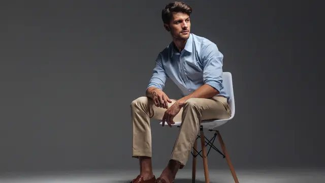 Ilustrasi fashion smart casual pria