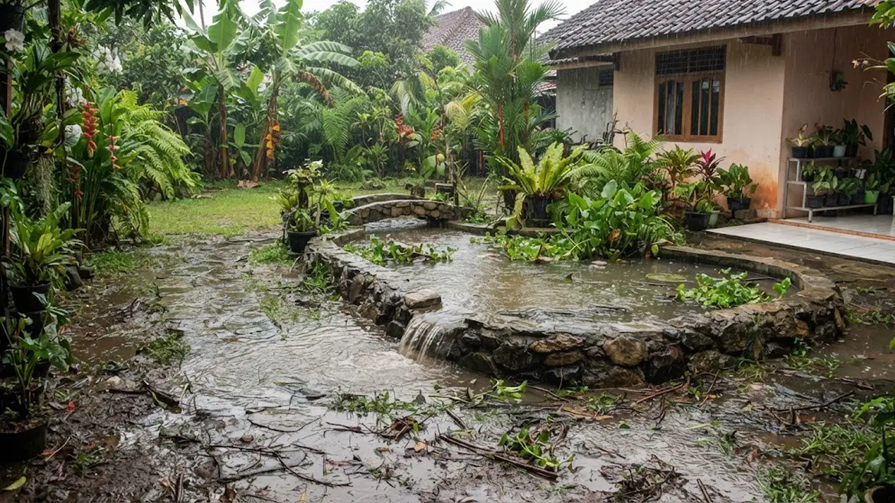 Kolam Ikan di Pekarangan Sering Meluap