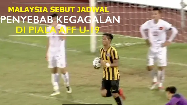 Video aksi timnas Malaysia U-19 yang mengalami kekalahan 1-3 dari Vietnam dan gagal lolos ke semifinal Piala AFF U-19 2016. 