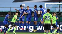 Jeonbuk Motors Vs Suwon Bluewings di Jeonju World Cup Stadium, Jumat (8/5/2020). (AFP/Jung Yeon-je)