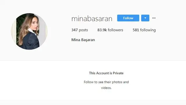 [Bintang] Banyak Instagram Mina Basaran yang Palsu, Ini yang Asli