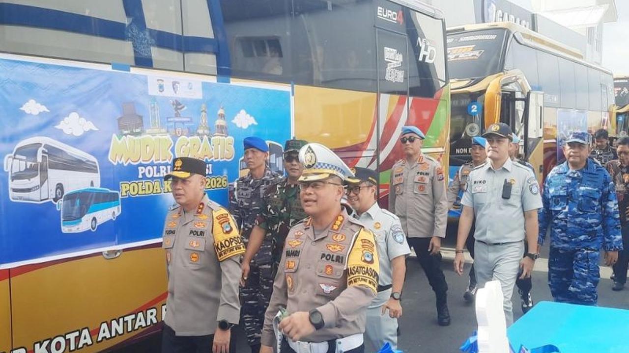 Polda Kalsel Sukses Berangkatkan 617 Pemudik Gratis Sambut Idul Fitri 2026