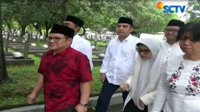 Usai berziarah, Cak Imin juga menyampaikan niatnya di depan makam Taufik Kemas untuk menjadi cawapres  mendampingi Jokowi di Pilpres 2019.