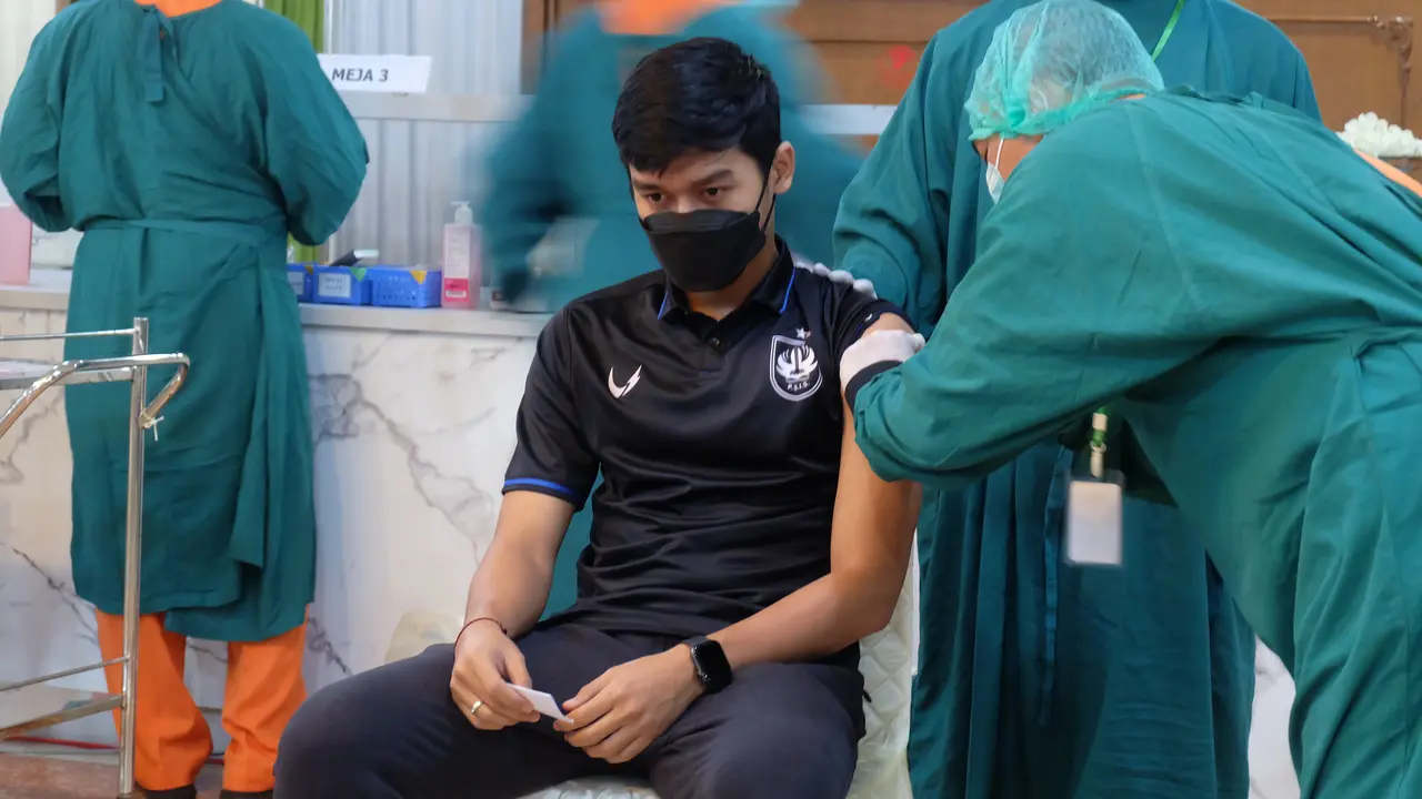 PSIS Semarang, Septian David Maulana, Vaksin COVID-19