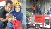 Drama 3 Jam Tim Selamatkan Kucing Terjebak di Fly Over 5 Hari, Bikin Haru (sumber: Facebook.com/Retno Tri Iswandari)
