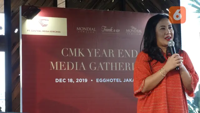 Petronella Soan dalam acara Year End Media Gathering PT CMK, Rabu, 18 Desember 2019. (dok. Liputan6.com/Adhita Diansyavira)