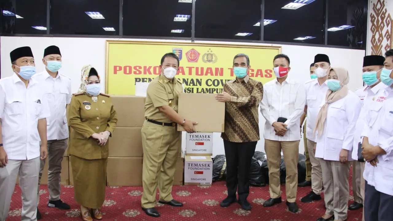 Sekjen Gerindra Ahmad Muzani Membantu Pemda Lampung.