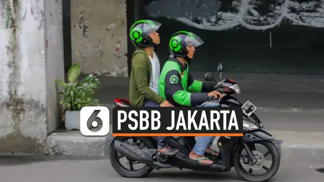 VIDEO: Ojek Dilarang Angkut Penumpang Saat PSBB Jakarta