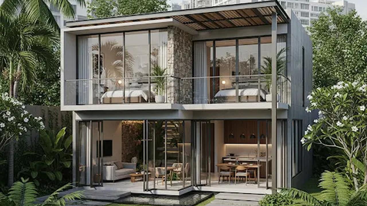 Rumah Kontemporer/Rumah Sederhana 2 Tingkat Lahan Sempit (gemini.com)