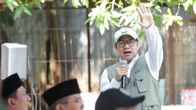 Ketua Umum Partai Kebangkitan Bangsa (PKB), Abdul Muhaimin Iskandar atau Cak Imin memulai membangun gedung Akademi Politik Kebangsaan yang disebut Akpolbang PKB di Jagakarsa, Jakarta Selatan, Kamis (22/8/24).