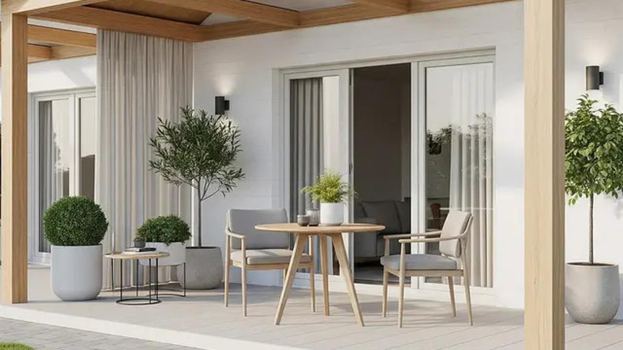 7 Model Teras Rumah Ala Skandinavia dengan Atap Kayu Terbuka yang Natural
