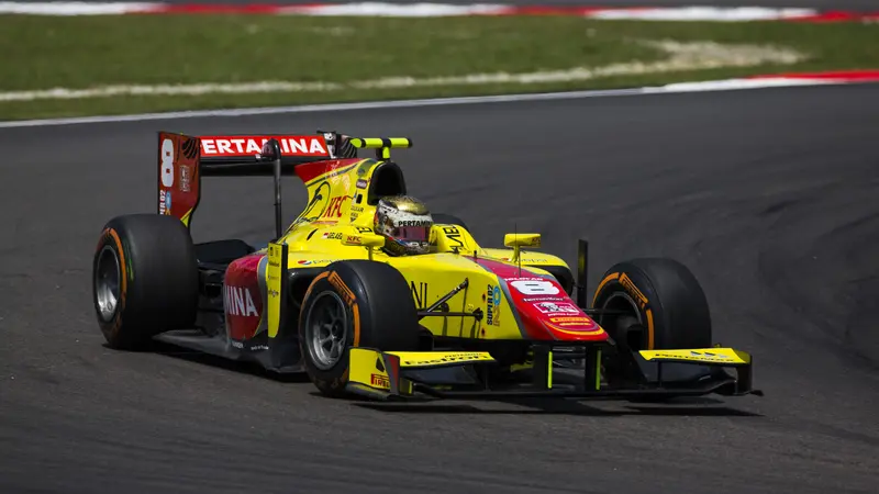 Pembalap Pertamina Campos Racing Sean Gelael (GP2 Media Service)