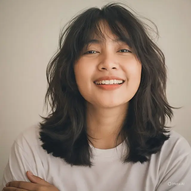 Model Rambut Sebahu untuk Rambut Tebal