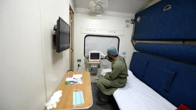 Gerbong Kereta untuk Bangsal Karantina Virus Corona
