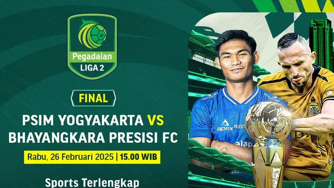 Pertarungan Seru di Puncak Liga 2: Saksikan PSIM Yogyakarta Hadapi Bhayangkara FC Secara Langsung di Vidio!