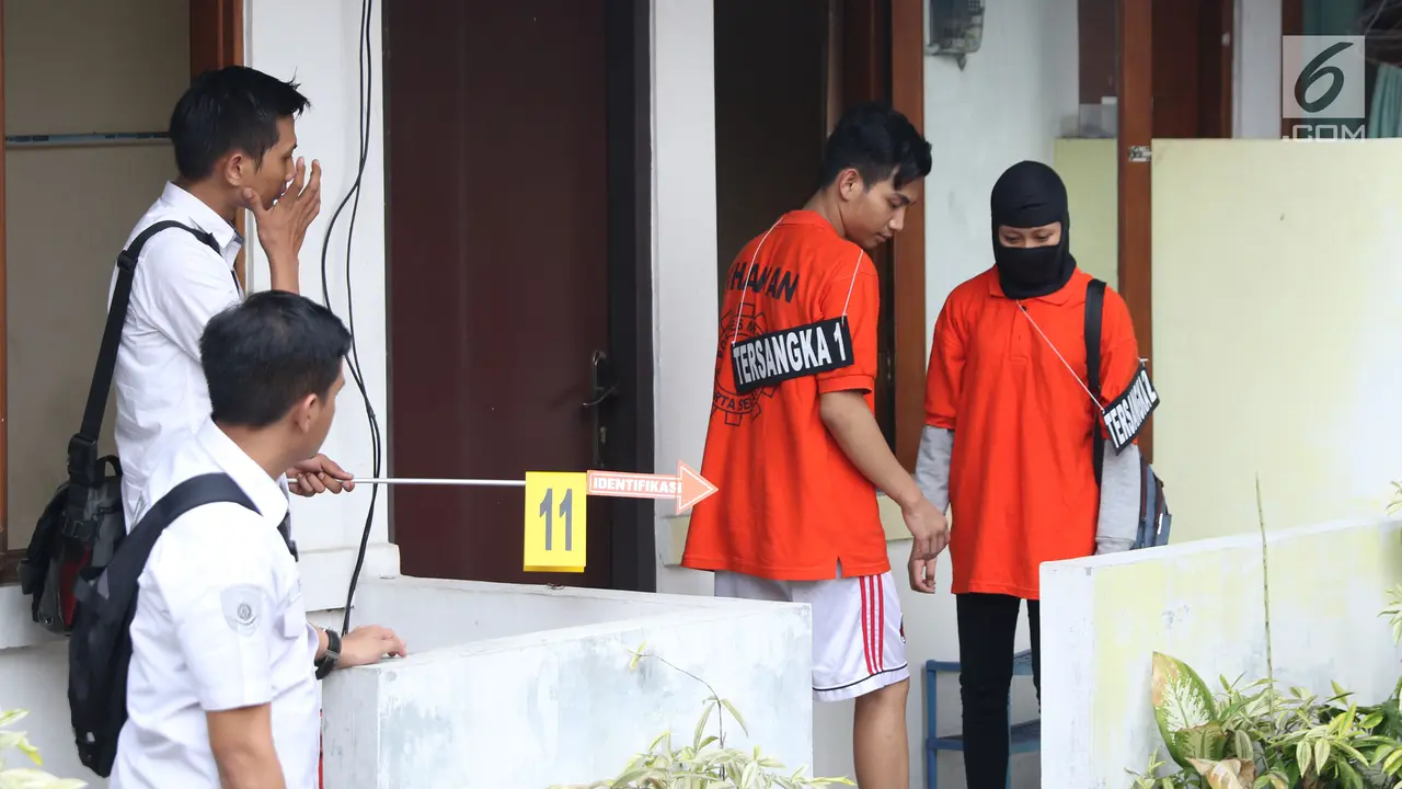 Polisi Gelar Rekonstruksi Pembunuhan Mampang