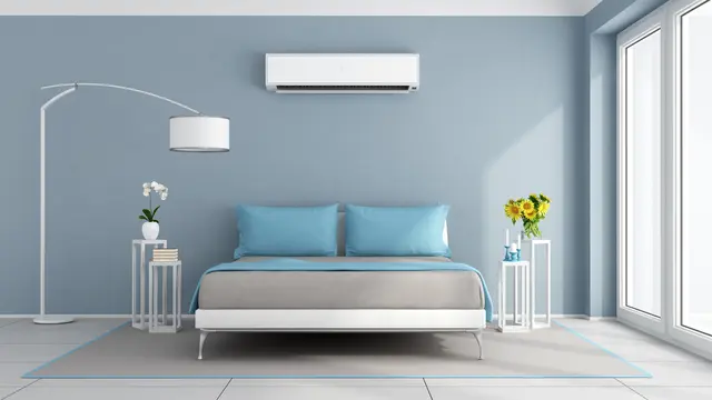 Ilustrasi kamar tidur nuansa biru (iStockphoto)