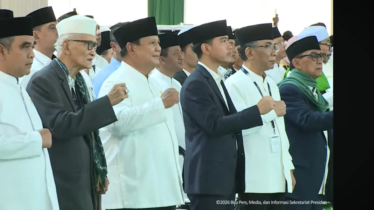 Momen Prabowo-Gibran Hadiri Muktamar NU