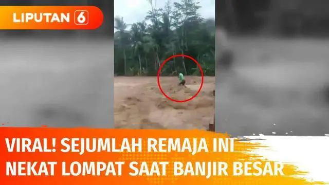 Video yang merekam aksi sejumlah remaja di Trenggalek, Jawa Timur, dengan melompat ke sungai saat sedang banjir besar beredar di jagat maya. Sejumlah pemuda mengaku aksi tersebut lazim dilakukan, namun mereka meminta maaf. Polisi mengimbau untuk tak ...