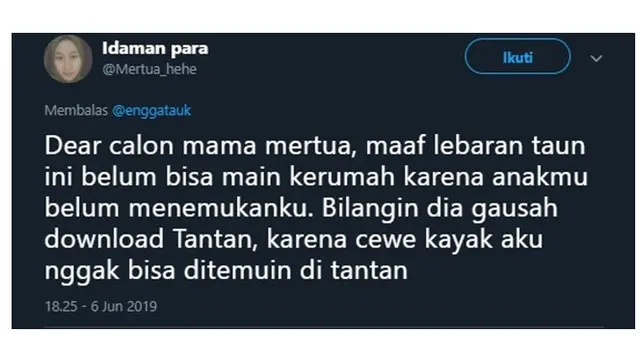 Curhatan Netizen Untuk Calon Ibu Mertua Usai Lebaran Ini Bikin Senyum-senyum
