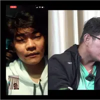 Andika kangen Band video call dengan Tri Suaka di kanal YouTube Uya Kuya&nbsp;