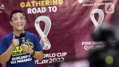 Direktur Nex Parabola, Junus Koswara saat mengumumkan Nex Parabola sebagai pemegang hak siar jalur tv digital satelit Piala Dunia 2022 Qatar, Jakarta, Kamis (24/3/2022). Pecinta bola tanah air bisa menyaksikan seluruh laga melalui operator TV berbayar Nex Parabola. (Liputan6.com/Helmi Fithriansyah)