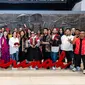 Ketua DPR RI Puan Maharani dalam acara Merah Putih Fashion Week yang digelar Taruna Merah Putih (TMP) yang merupakan organisasi sayap partai dari PDIP di pusat perbelanjaan Sarinah, Jakarta Pusat, Sabtu (25/11/2023). (Foto: Dokumentasi PDIP).