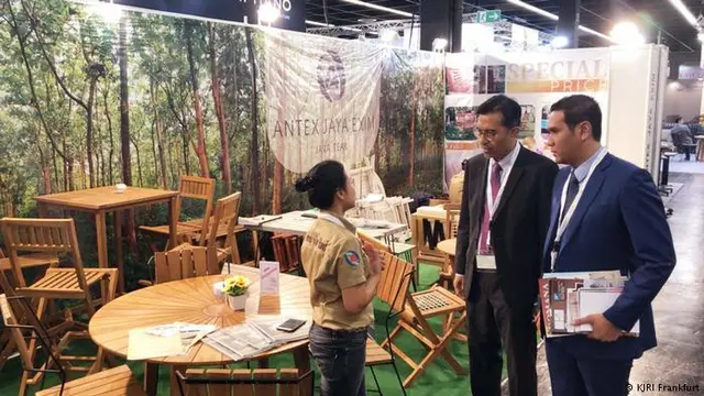 Mebel Indonesia dalam pameran Spoga plus Gafa 2018 di Koln, Jerman (sumber: KJRI Frankfurt)