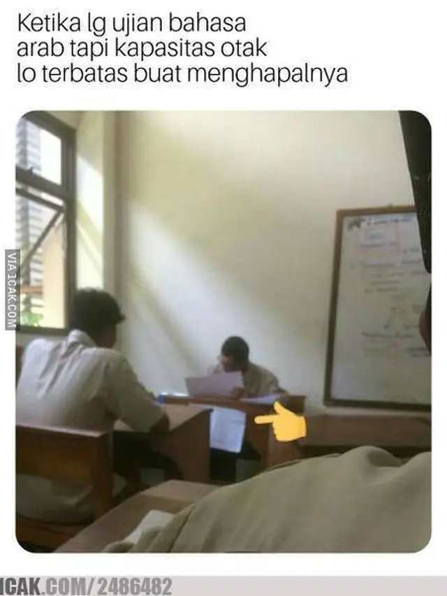 6 Potret Contekan Nyeleneh Siswa Ini Bikin Tepuk Jidat, Ujian Makin Deg-degan