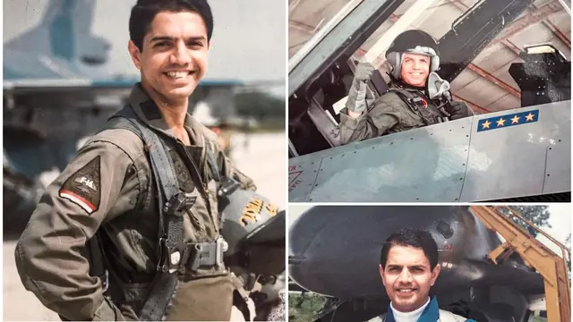 Anies Baswedan memamerkan rekam jejak Syaugi di akun Instagram pribadinya @aniesbaswedan dengan mengunggah kolase potret Syaugi saat menjadi pilot pesawat tempur. Syaugi merupakan pensiunan perwira TNI Angkatan Udara (AU). (Foto: Instagram @aniesbaswedan)