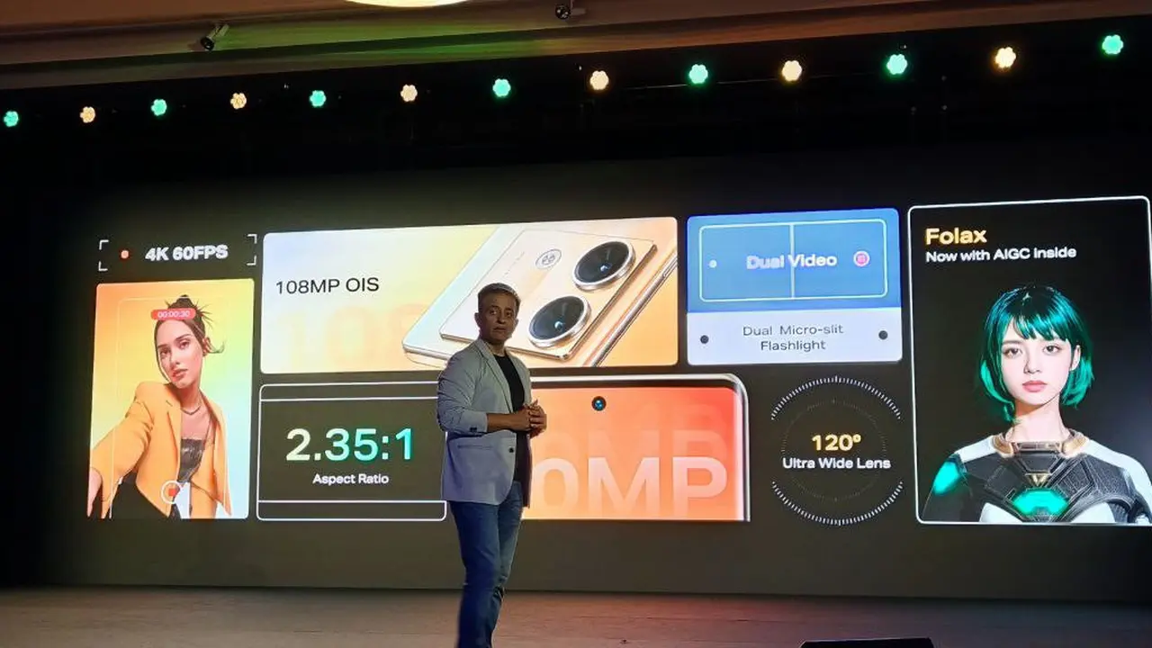 CEO Infinix India Anish Kapoor saat meluncurkan Infinix Zero 30 di Venice, Italia. Liputan6.com/Agustinus Mario Damar