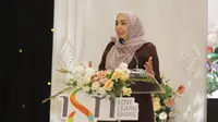 Yasmin Mogahed melangsungkan seminarnya di Hotel Grand Sahid, Jakarta Pusat