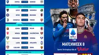 Jadwal dan Link Streaming Serie A Matchweek 8 di Vidio. (Sumber: dok .vidio.com)